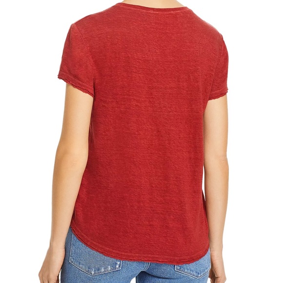 Frame Easy True Raw Edged Tee in Redwood - Picture 5 of 16